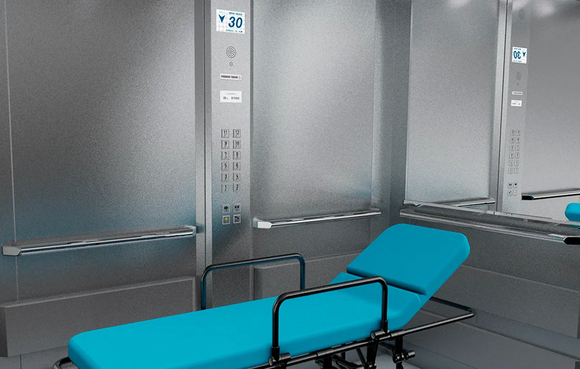 Elevador maca leito solução em mobilidade para hospitais TKE